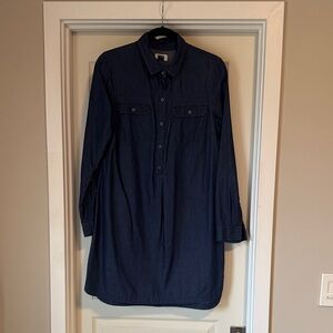 Old Navy Women's Dark Blue Shirt Dress Med